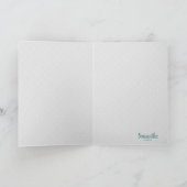 Bis zum Schnee gut - Snowman in Hut und Scarf Karte (Innenseite)