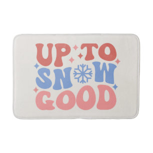 Bis zum Schnee gut - Spaß Winter Design Badematte