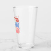 Bis zum Schnee gut - Spaß Winter Design Glas (Links)