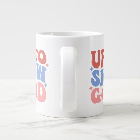 Bis zum Schnee gut - Spaß Winter Design Jumbo-Tasse (Rückseite)