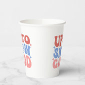 Bis zum Schnee gut - Spaß Winter Design Pappbecher (Links)