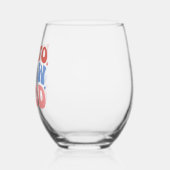 Bis zum Schnee gut - Spaß Winter Design Weinglas Ohne Stiel (Links)