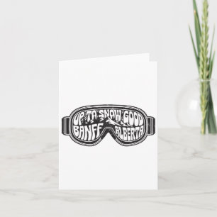 Bis zum Schnee gute Banff Alberta Ski Goggles Karte