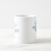Bis zum Schnee gute Funny Winter Holiday Typografi Kaffeetasse (Mittel)
