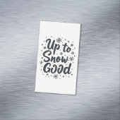 Bis zum Schnee Gute Sonne Winter Schneeflocken Wei Magnetische Visitenkarte (Beispiel)