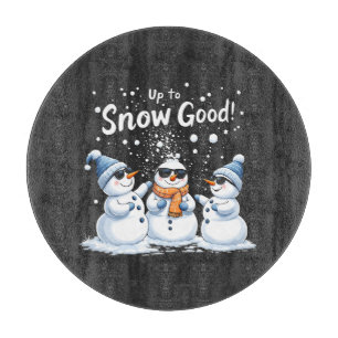 Bis zum Schnee Gute Weihnachten Schneemanns Schneidebrett