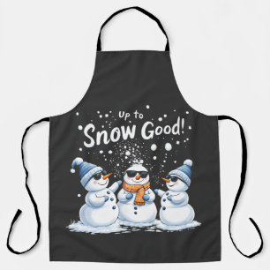 Bis zum Schnee Gute Weihnachten Schneemanns Schürze