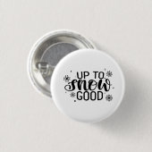 Bis zum Schnee Gute Weihnachts-Winterschneeflocke Button (Vorne & Hinten)