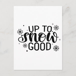 Bis zum Schnee Gute Weihnachts-Winterschneeflocke Feiertagspostkarte