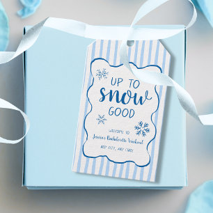 Bis zum Schnee ist es ein guter Winter-Schneebache Geschenkanhänger