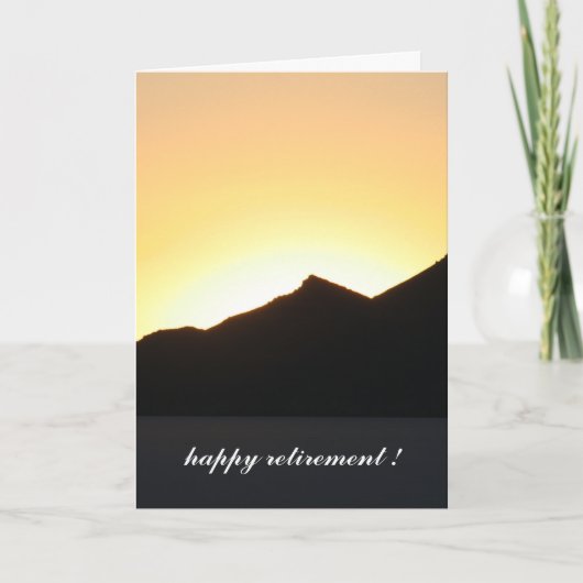 bis zum Sonnenuntergang Karte (Vorderseite)