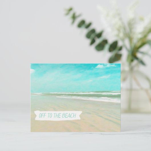 Bis zum Strand! Änderung der Postkarten (Stehend Vorderseite)