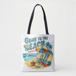 Bis zum Strand gegangen Tasche