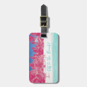 Bis zum Strand! Personalisierter Gepäckträger Gepäckanhänger (Vorderseite vertikal)