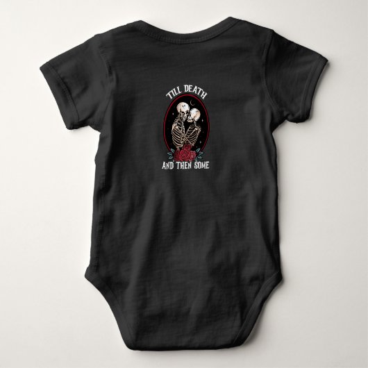 "Bis zum Tod Baby Bodysuit Baby Strampler (Rückseite)