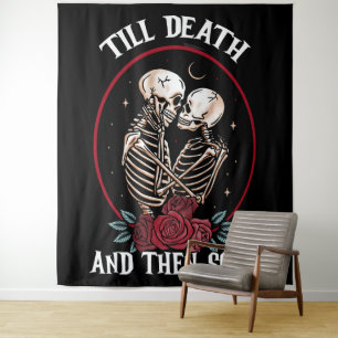 'Bis zum Tod Band Wandteppich