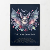 Bis zum Tod bei einer Basehe Dreifach Gefaltete Einladung (Cover)