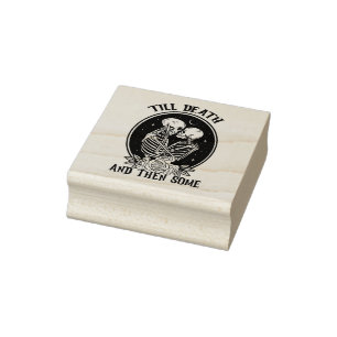 "Bis zum Tod Briefmarke Gummistempel