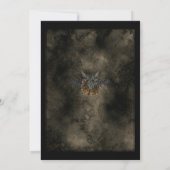 Bis zum Tod bringen uns die Skulls Gothic Wedding Einladung (Rückseite)