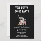 Bis zum Tod bringen wir Party-Bacheloretter-Wochen Einladung (Vorderseite)
