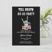 Bis zum Tod bringen wir Party-Bacheloretter-Wochen Einladung (Stehend Vorderseite)
