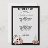 Bis zum Tod bringen wir Party-Bacheloretter-Wochen Einladung (Rückseite)