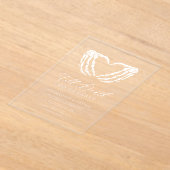 Bis zum Tod Chic Moderne gotische Hochzeit Acryleinladungen (Ablage )