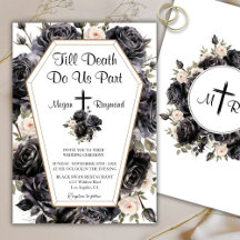 Bis zum Tod | Coffin Gothic Wedding Black Rose