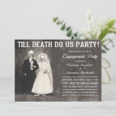 Bis zum Tod des Party Einladung unserer Partnerin (Stehend Vorderseite)