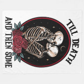 'Bis zum Tod Fleece Blanket (Vorderseite (Horizontal))