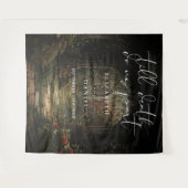 Bis zum Tod florale gotische Hochzeitsgeschichte F Wandteppich (Vorderseite (Horizontal))