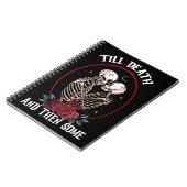 'Bis zum Tod Foto Notebook Notizblock (Linke Seite)