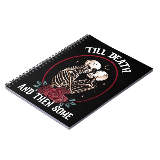 'Bis zum Tod Foto Notebook Notizblock (Linke Seite)