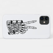 Bis zum Tod Friedenshand Skelett Case-Mate iPhone Hülle (Rückseite (Horizontal))