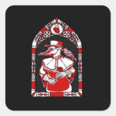 Bis zum Tod führen wir zum Teil Pest Ärztliche Lie Quadratischer Aufkleber (Vorderseite)