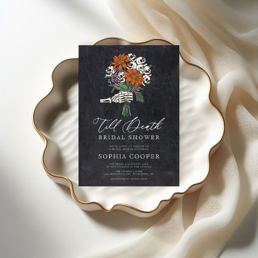 Bis zum Tod Gothic-Brautparty Einladung