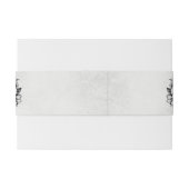 Bis zum Tod gotische Bläserskulle Halloween Hochze Einladungsbanderole (Rückseitenbeispiel)