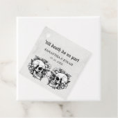 Bis zum Tod gotische Blumenschalen Hochzeit Geschenkanhänger (Beispiel)