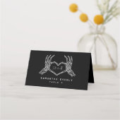 Bis zum Tod gotische Hochzeiten-Platzkarten Platzkarte (Vorderseite)