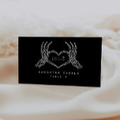 Bis zum Tod gotische Hochzeiten-Platzkarten Platzkarte