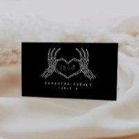 Bis zum Tod gotische Hochzeiten-Platzkarten