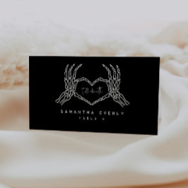 Bis zum Tod gotische Hochzeiten-Platzkarten Platzkarte