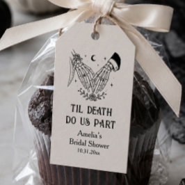 Bis zum Tod Halloween Gothic Brautparty Geschenk Geschenkanhänger