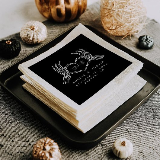 Bis zum Tod Halloween Hochzeitcocktail Napkins Serviette