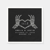 Bis zum Tod Halloween Hochzeitcocktail Napkins Serviette (Vorderseite)