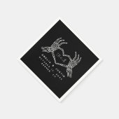 Bis zum Tod Halloween Hochzeitcocktail Napkins Serviette (Ecke)
