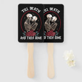 'Bis zum Tod Hand Fans Fächer (Vorne und Hinten)