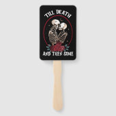 'Bis zum Tod Hand Fans Fächer (Rückseite)