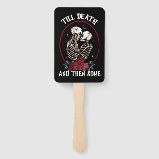 'Bis zum Tod Hand Fans Fächer (Rückseite)