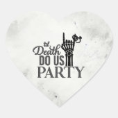 Bis zum Tod Herz-Aufkleber (Vorderseite)